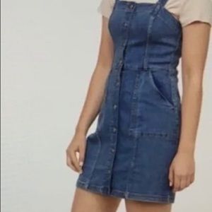 H&M DENİM DIVEDED OVERALL DRESS